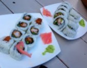 1/2 price sushi-- yum!